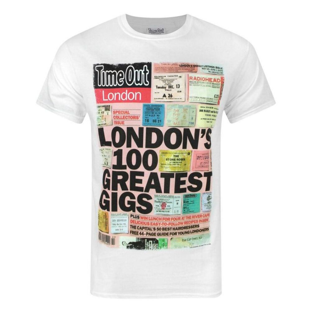 Time Out Mens Londons 100 Greatest Gigs T-Shirt / White